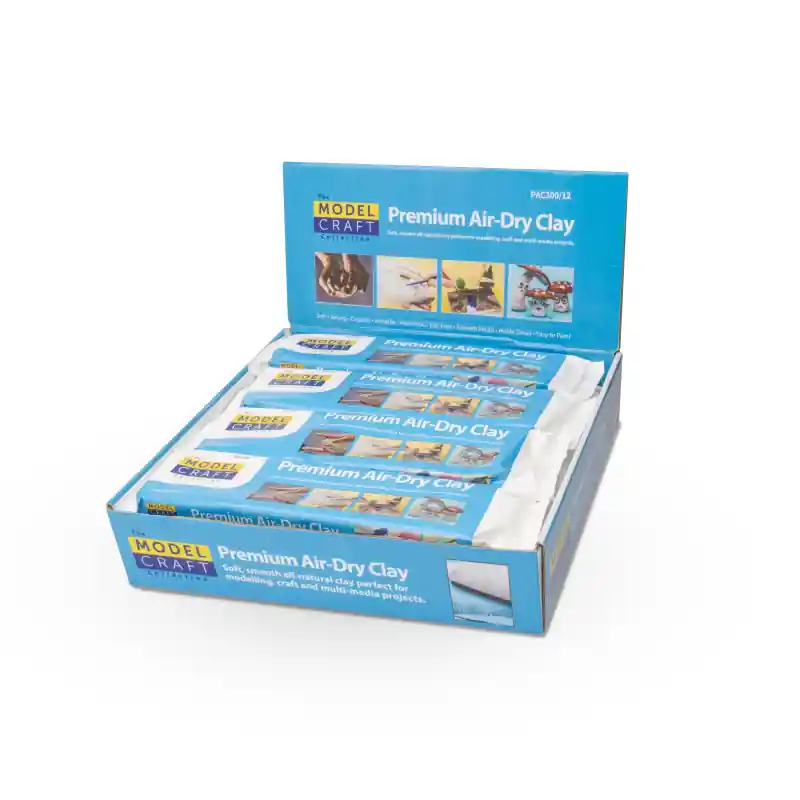 Petit Prix Shesto PAC300-12 Modelcraft Premium Air Dry Clay 300 g (12 Pack)
