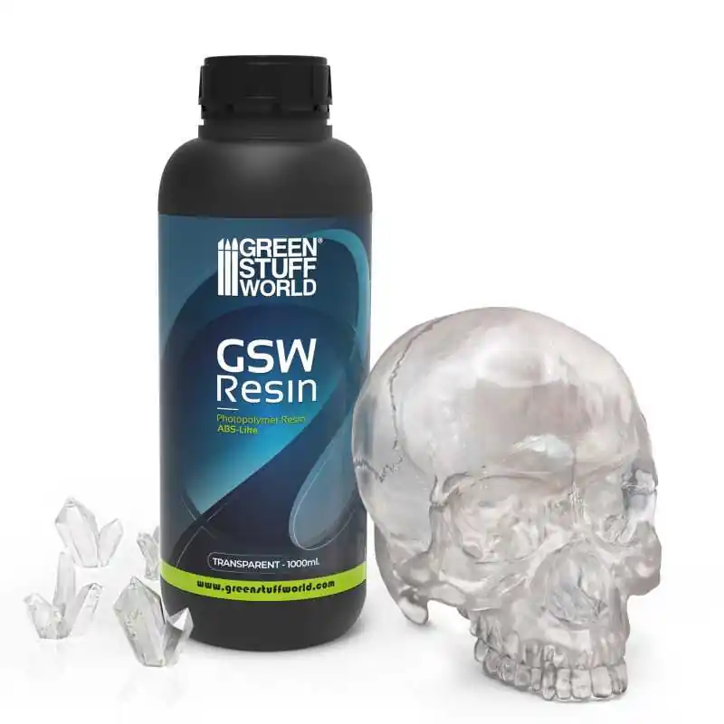 Green Stuff World 5197 Resin For 3D Printers - ABS-Like Transparent Promotion Saisonnière