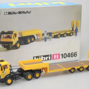 NEW! Kibri 10466 Mercedes Tractor Unit with Low-Loader Semi-Trailer Bon Marché